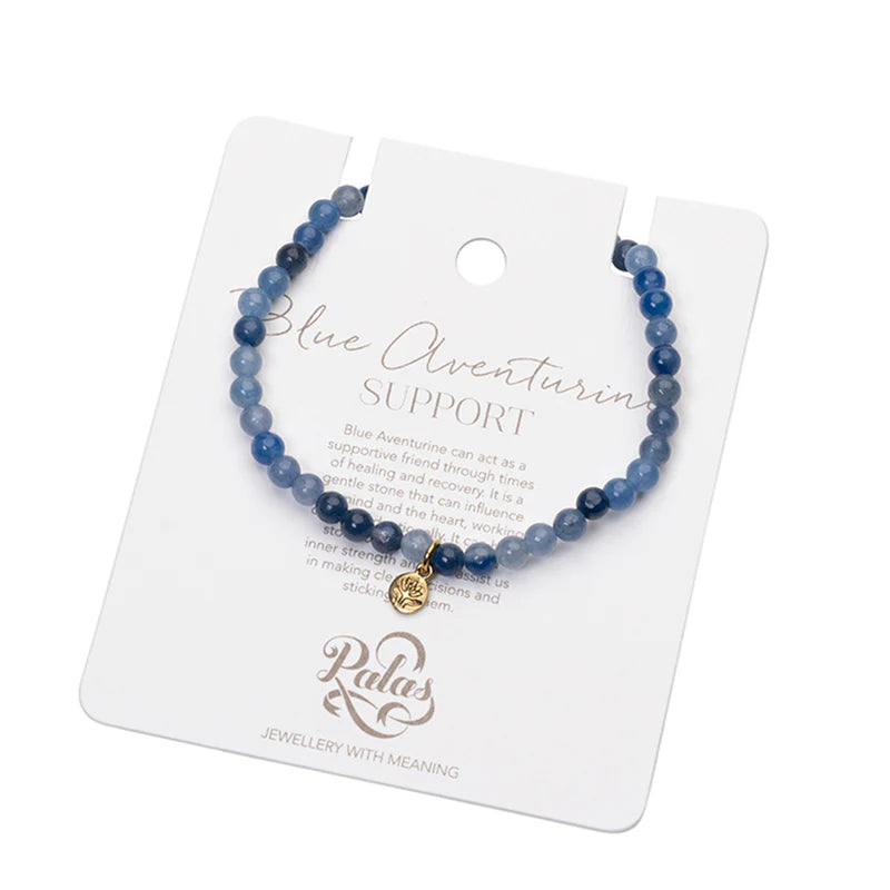 Palas Blue Aventurine Healing Gem Bracelet