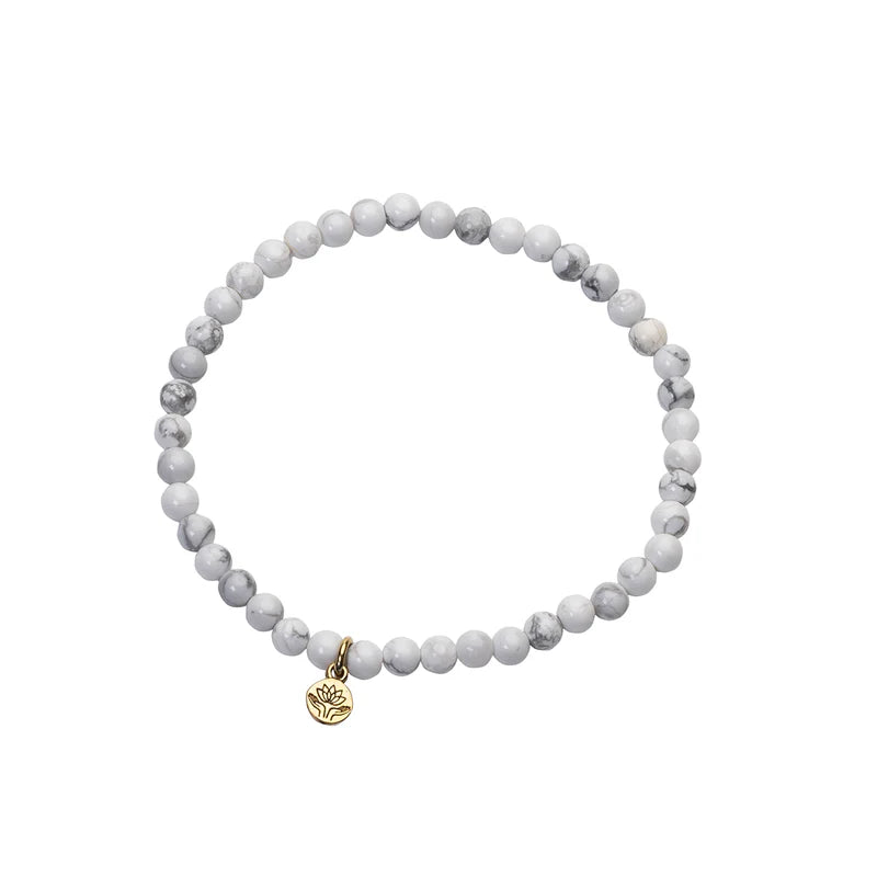 Palas White Howlite Healing Gem Bracelet