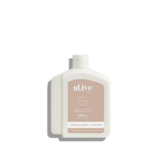 Al.ive Hand & Body Lotion Refill - Apricot & Sweet Fig