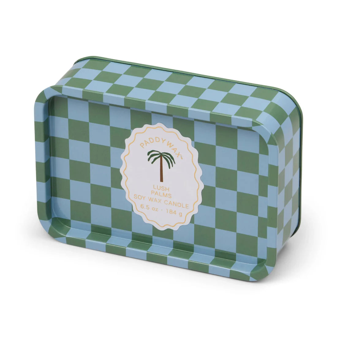 Paddywax Printed Tin Candle - Palm Lush Palms