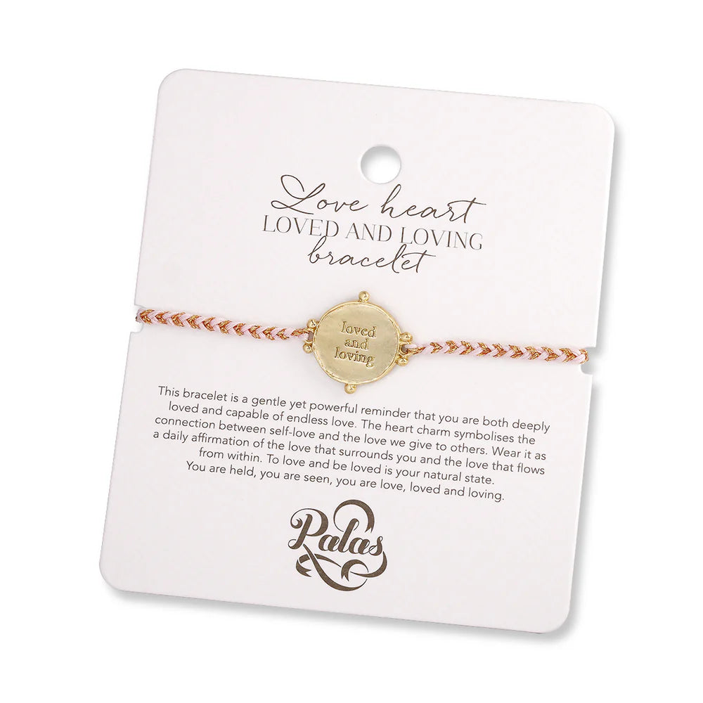 Palas Love heart ‘loved and loving’ bracelet