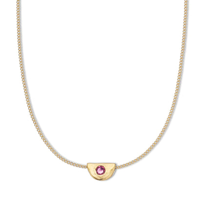 Palas October Pink Tourmaline Birthstone Necklace