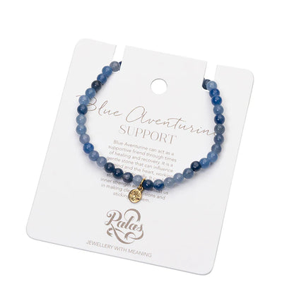 Palas Blue Aventurine Healing Gem Bracelet
