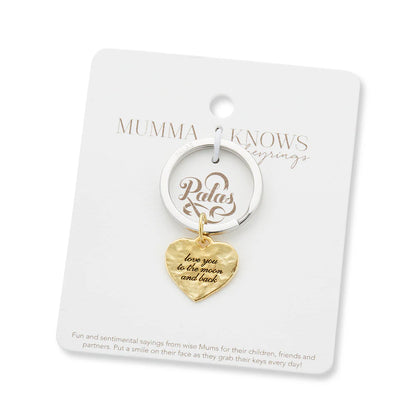 Palas Moon and Back Charm Keyring