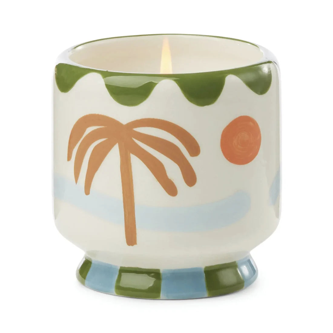 Paddywax Palm Tree Ceramic Candle - Lush Palms