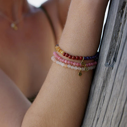Palas Pink Jade Healing Gem Bracelet