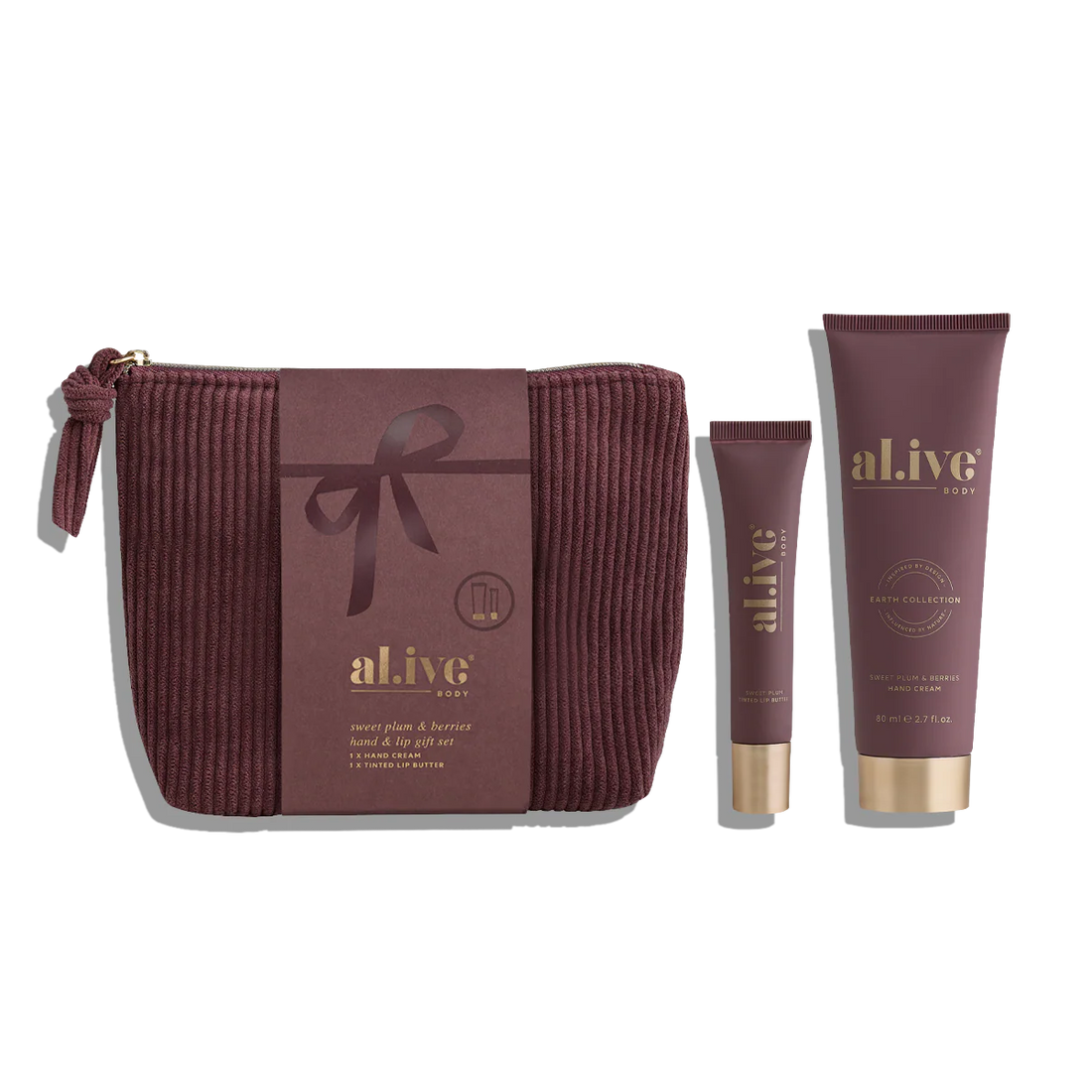 Al.ive Hand &amp; Lip Gift Set - Sweet Plum &amp; Berries