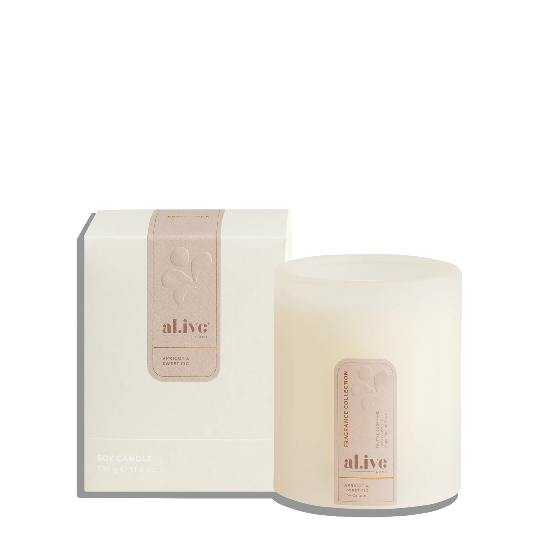 Al.ive Soy Candle - Apricot &amp; Sweet Fig