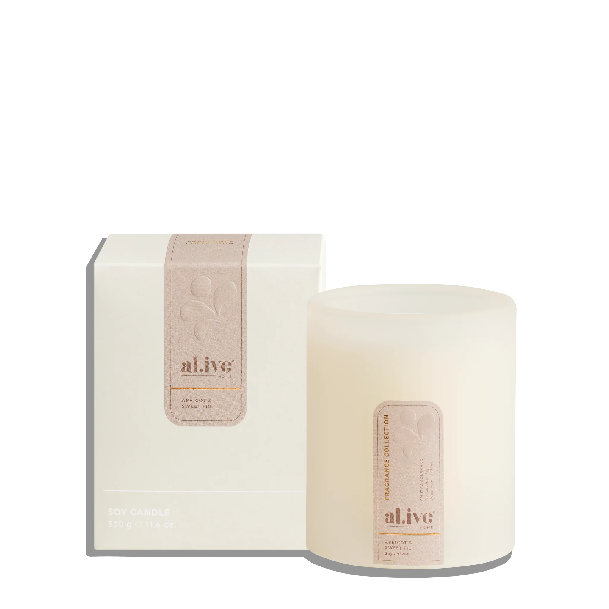 Al.ive Soy Candle - Apricot &amp; Sweet Fig