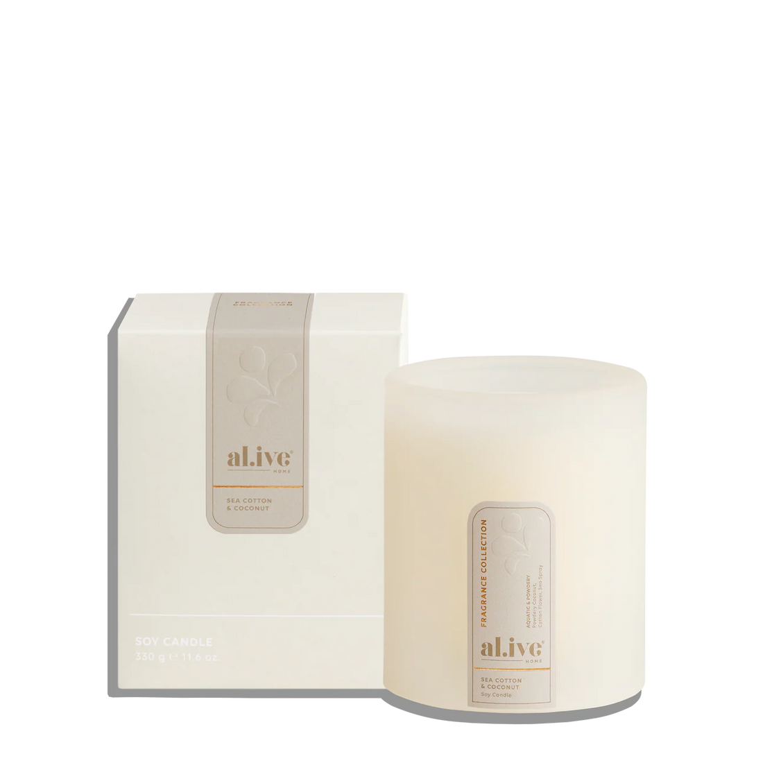 Al.ive Soy Candle - Sea Cotton &amp; Coconut