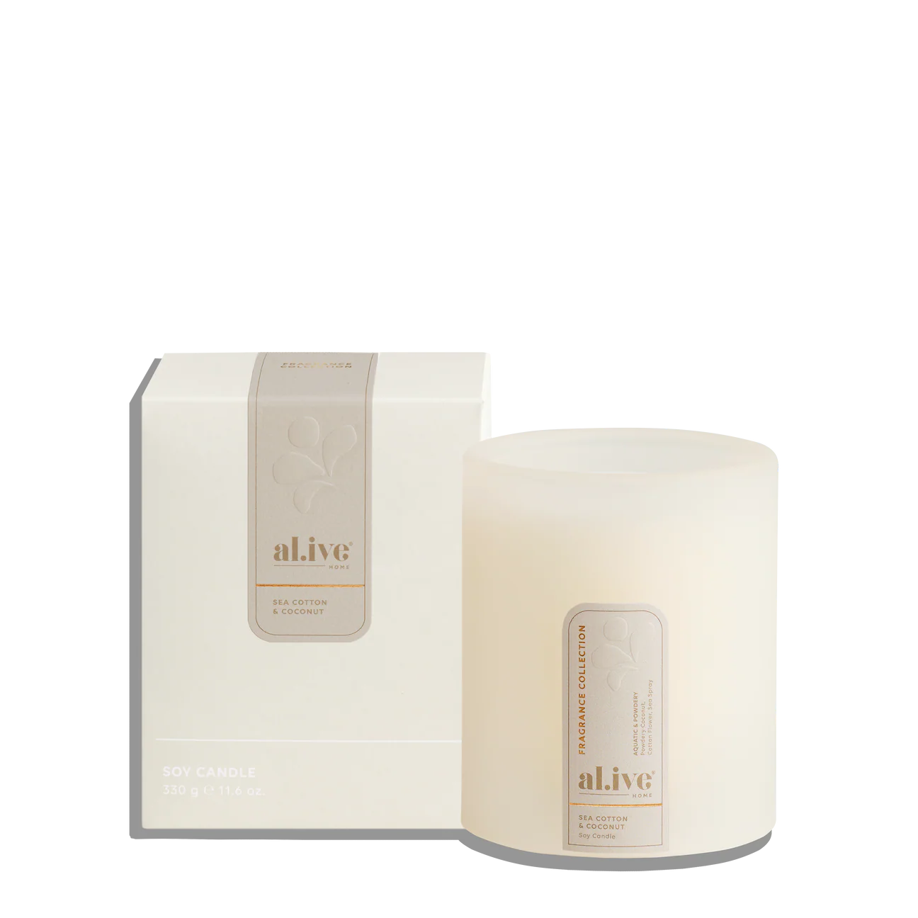 Al.ive Soy Candle - Sea Cotton &amp; Coconut