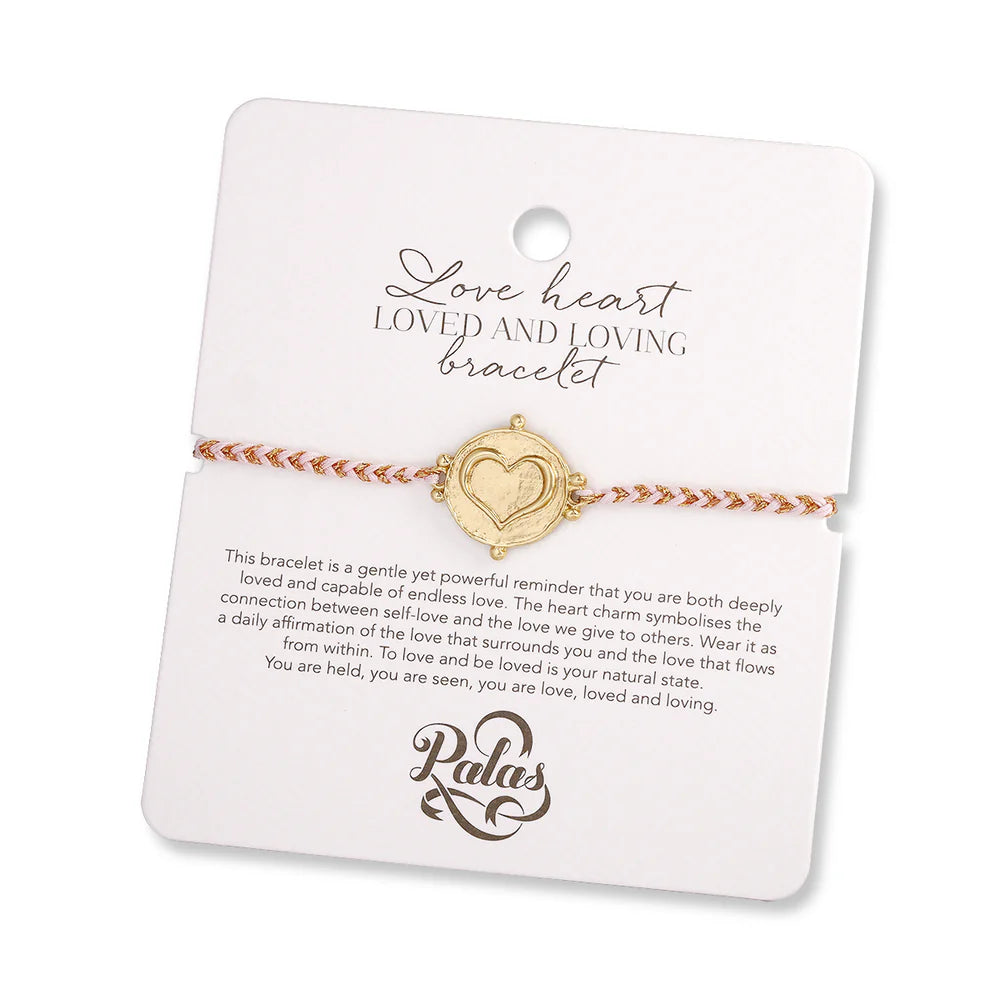 Palas Love heart ‘loved and loving’ bracelet