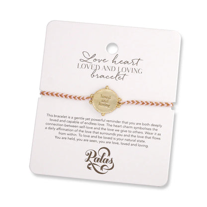 Palas Love heart ‘loved and loving’ bracelet